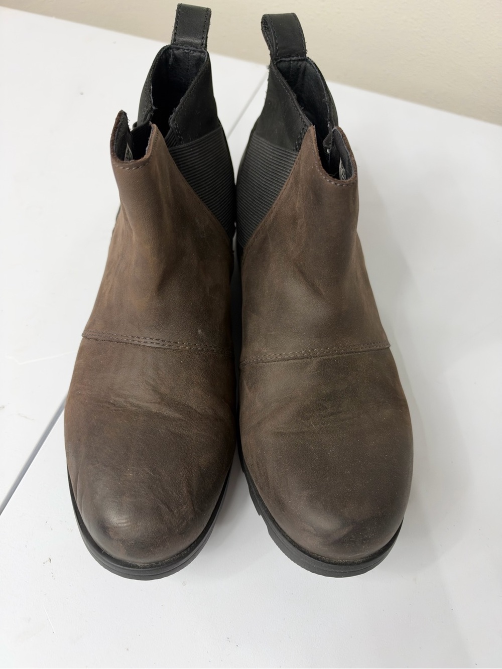 Sorel Women's Brown Emelie Ankle Boots - Slip-On Booties